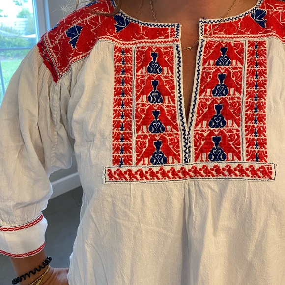 Vintage hand embroidered 60’s/70’s stunning blouse - Picture 4 of 8